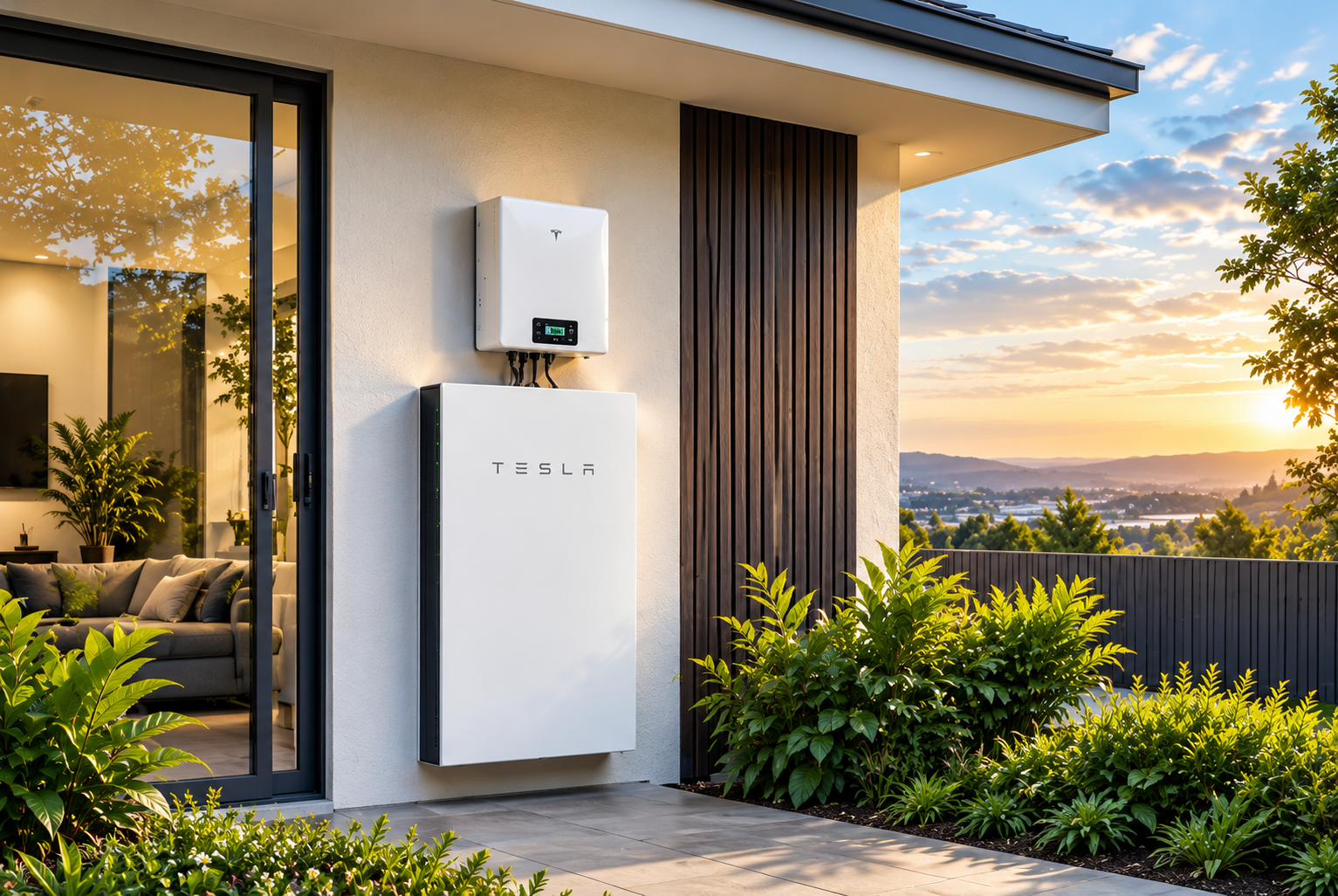 Home battery storage installation