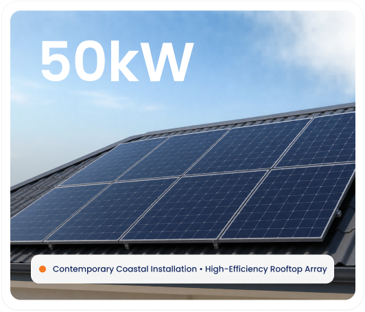 50 kW commercial solar installation
